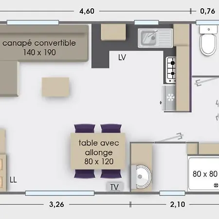 Mobilhome Dunes De Contis 3chambres, Spacieux, Moderne Et Confort *